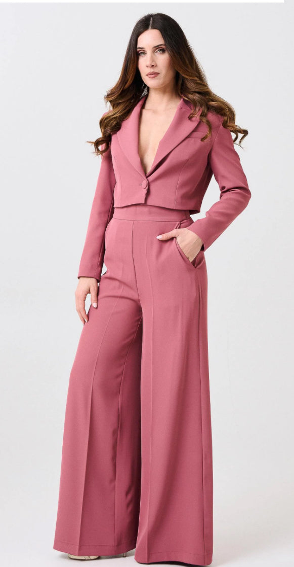 SILENCE LIMITED-charme crop blazer