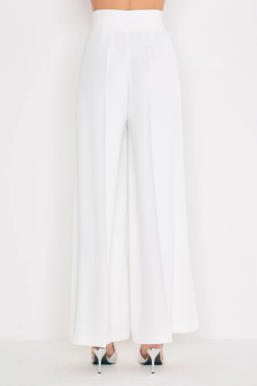 SILENCE LIMITED-pantalone palazzo piume