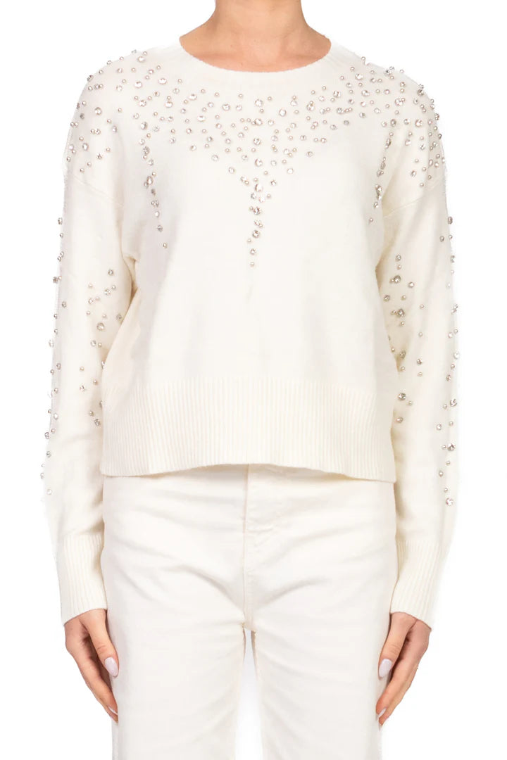 HAVEONE-Pull con strass