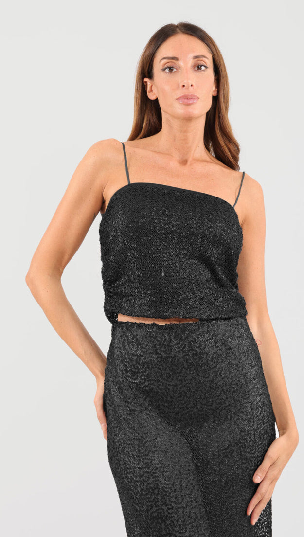 HAVEONE-top paillettes