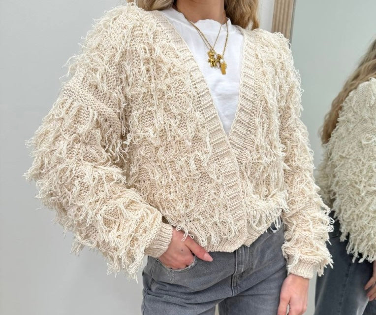 HAVEONE-cardigan frange