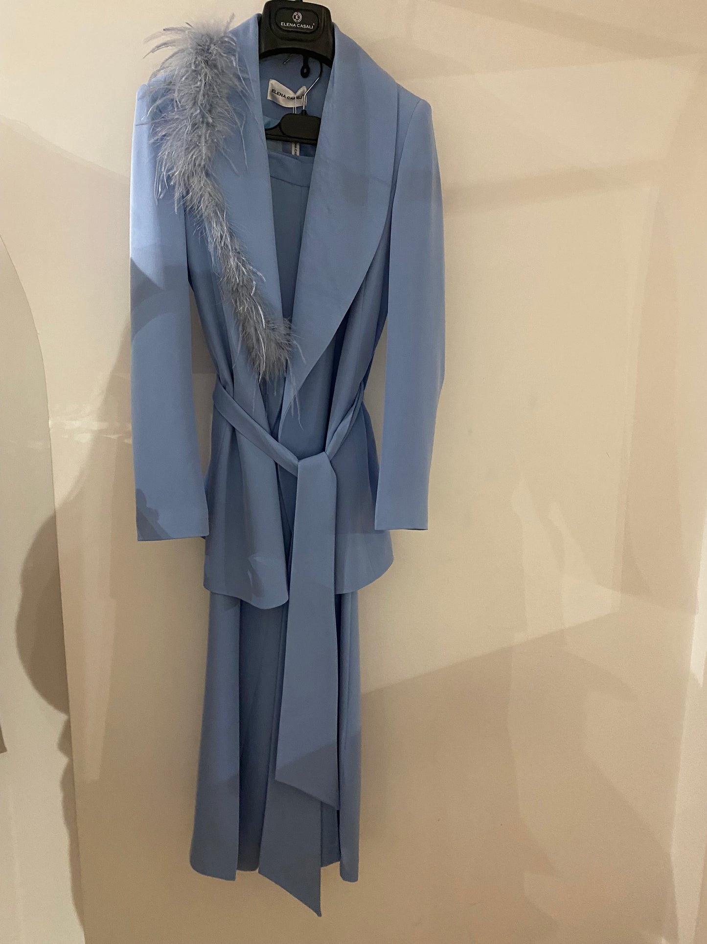 ELENA CASALI-tailleur piume