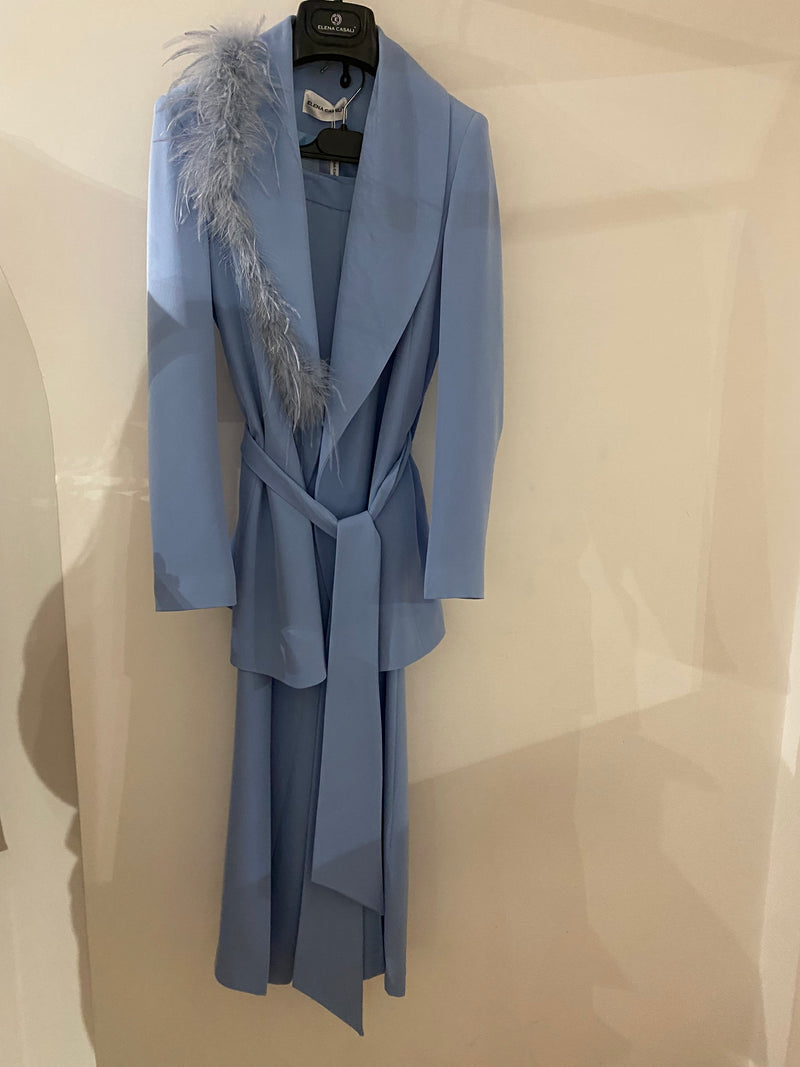 ELENA CASALI-tailleur piume