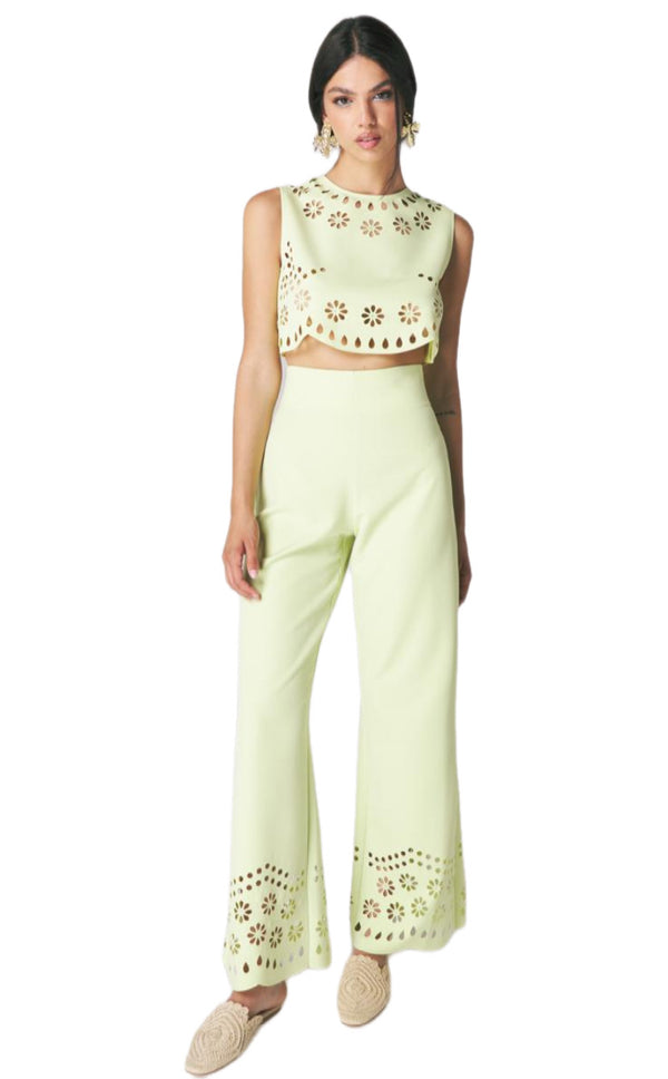 SILENCE LIMITED-petal cut pants