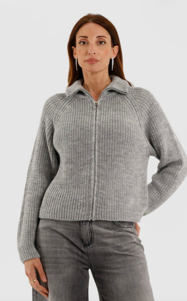 HAVEONE-cardigan con zip