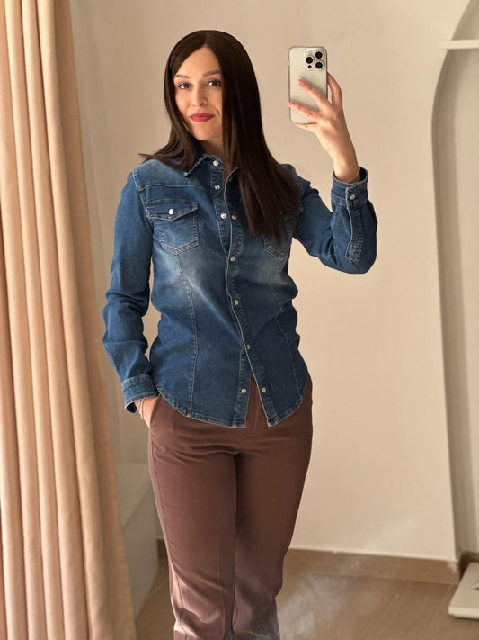 HAVEONE-camicia in jeans