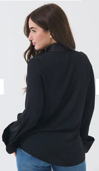 SILENCE LIMITED-camicia con profili in raso