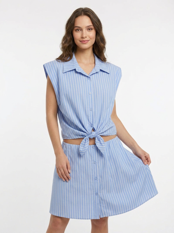 HAVEONE-camicia con nodo a righe