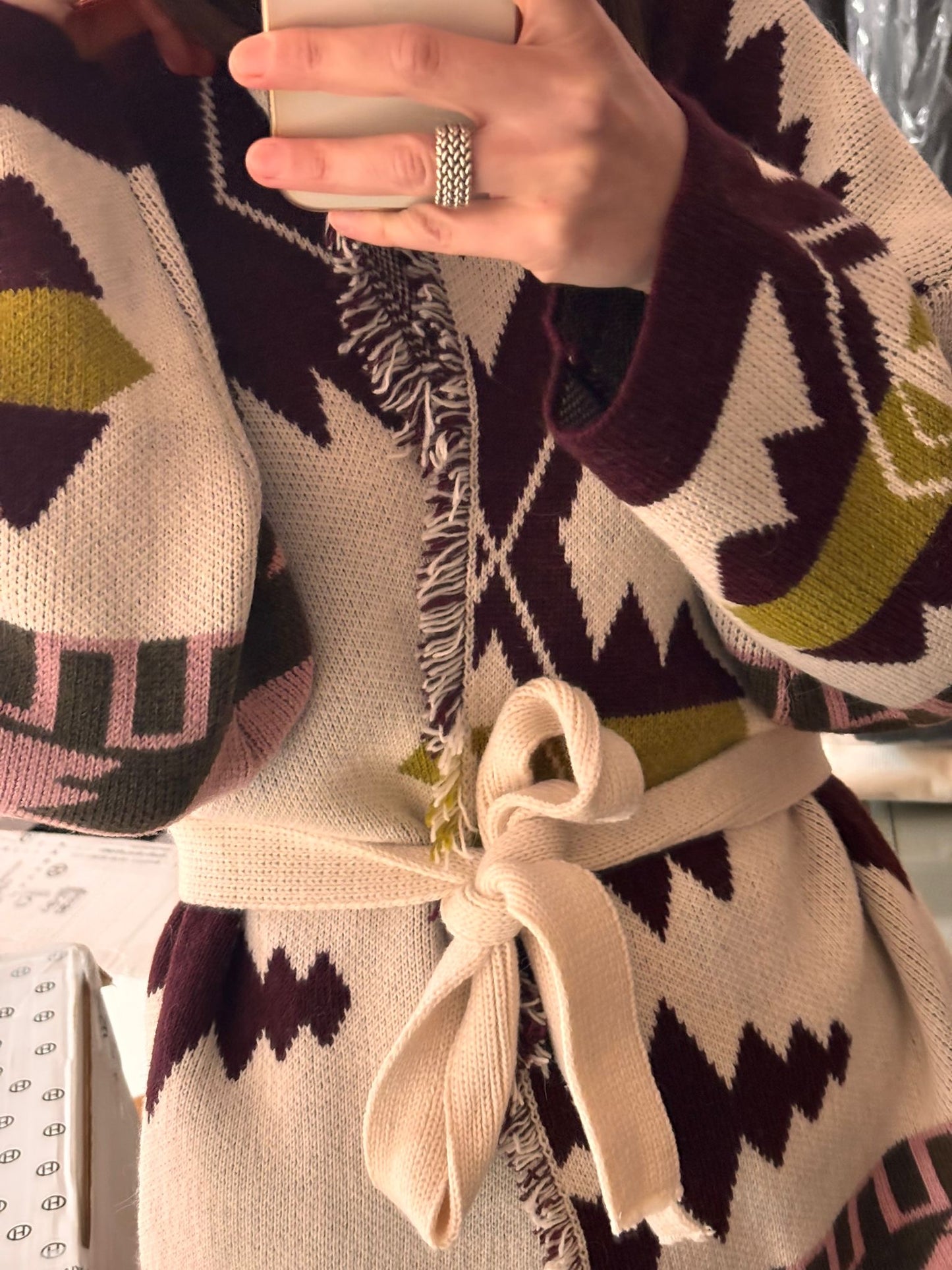 HAVEONE-cardigan etnico