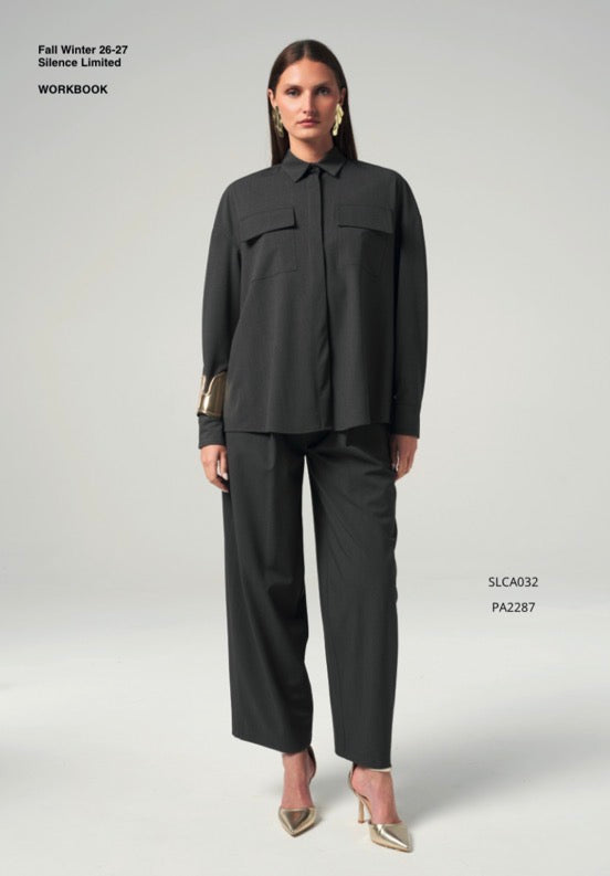 SILENCE LIMITED-camicia over in tessuto