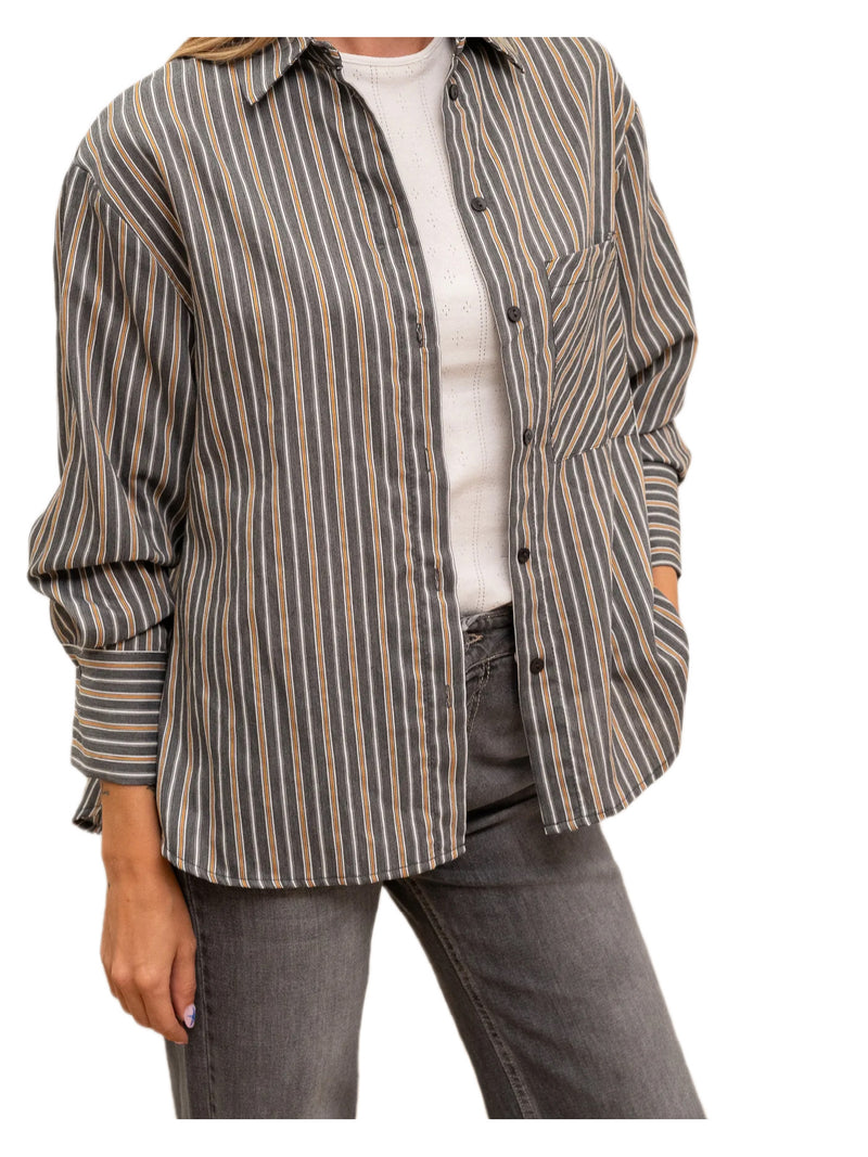HAVEONE-camicia rigata