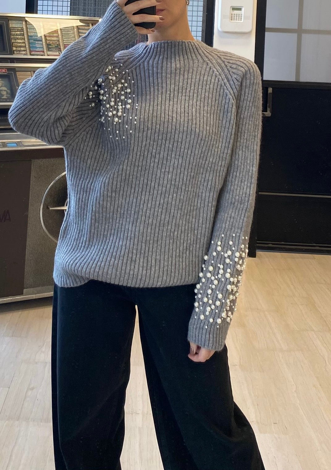 HAVEONE-Pull con perle