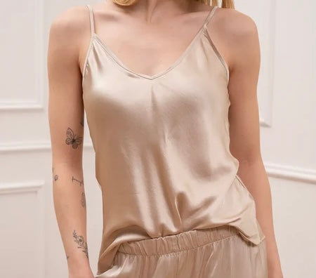 HAVEONE-canotta in raso