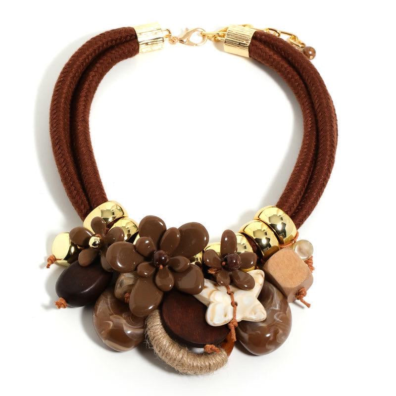 VOGUE-collana con fiore