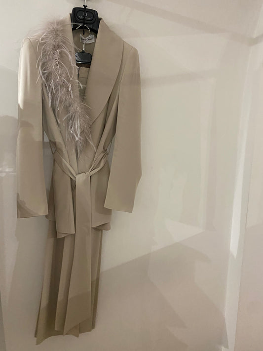 ELENA CASALI-tailleur piume
