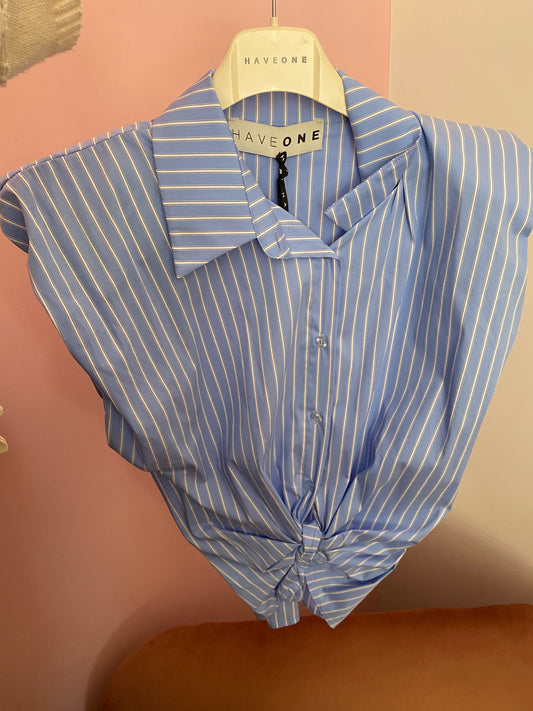 HAVEONE-camicia con nodo a righe