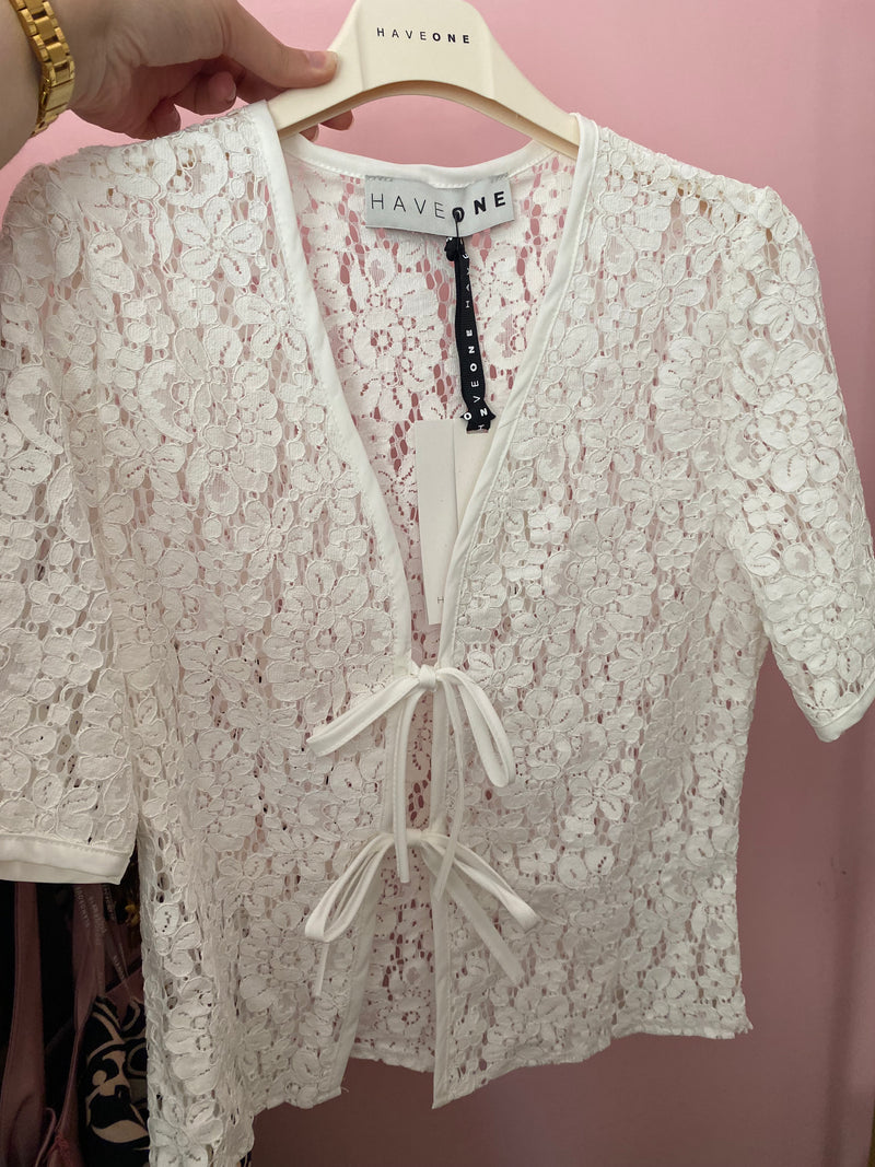 HAVEONE-camicia in pizzo