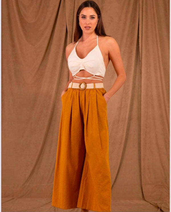 ANAIM-pantalone ocra