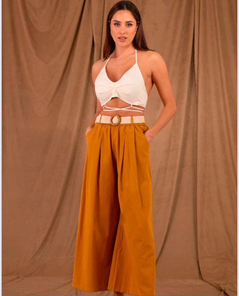 ANAIM-pantalone ocra