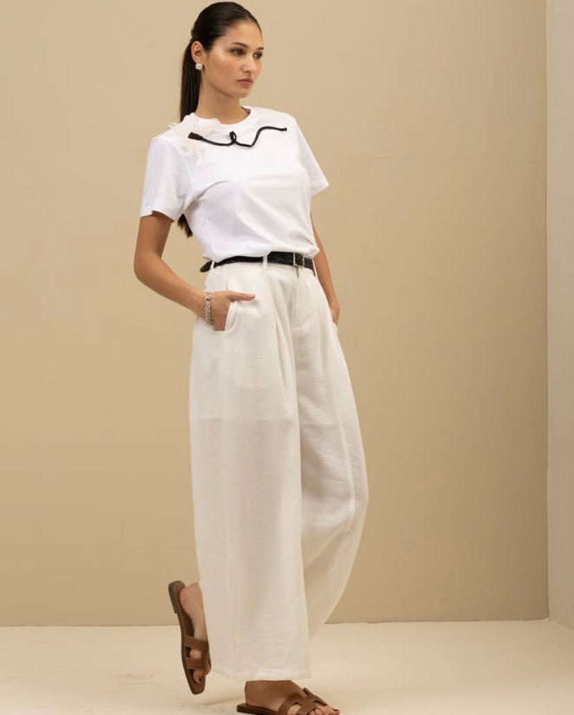 ANAIM-pantalone in lino