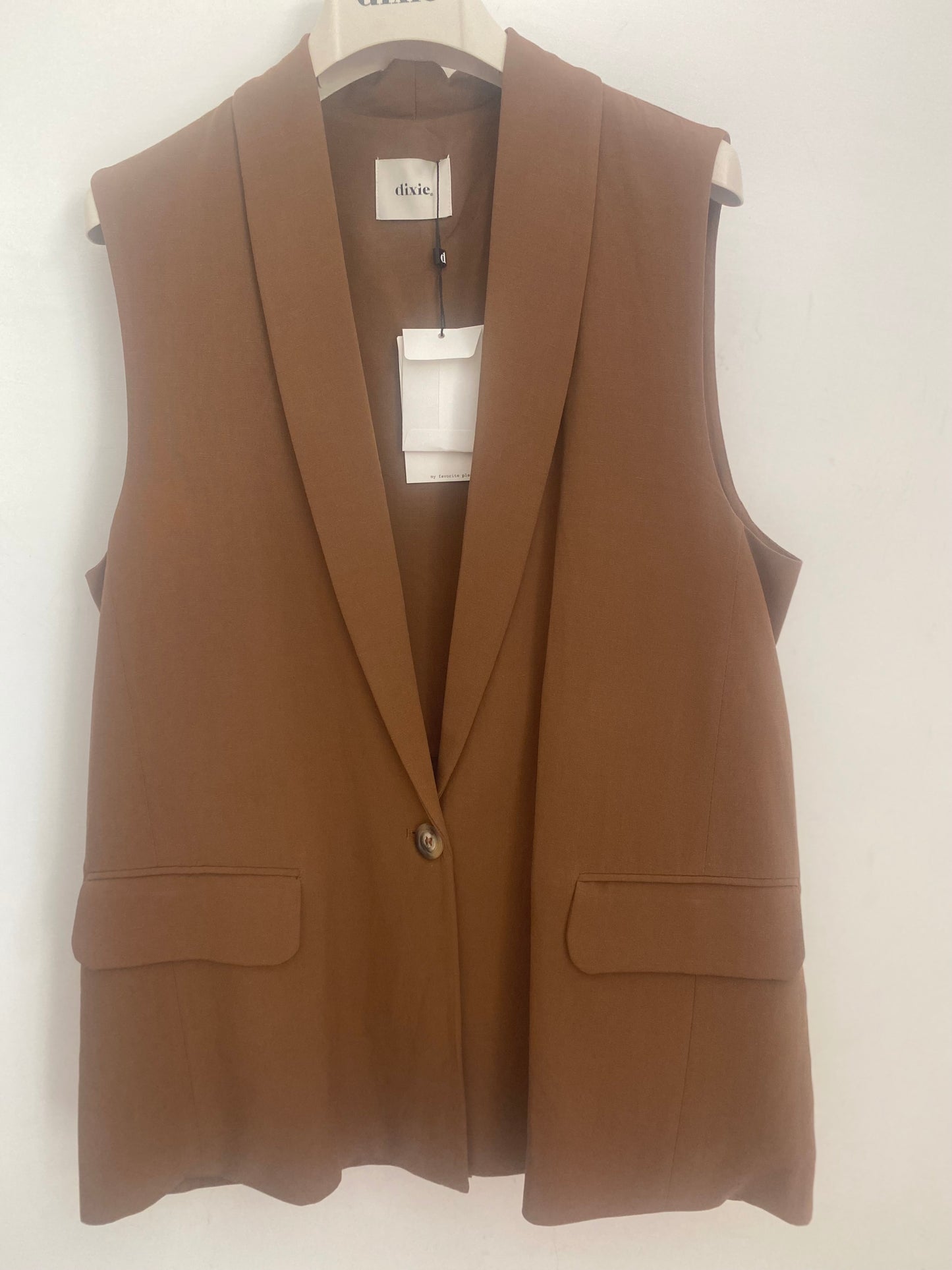 DIXIE-gilet in lino