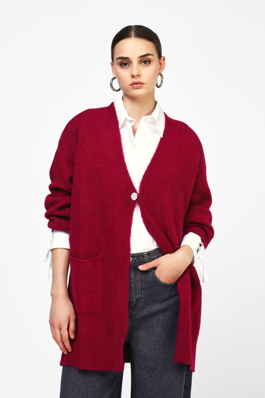 DIXIE-cardigan con gioiello