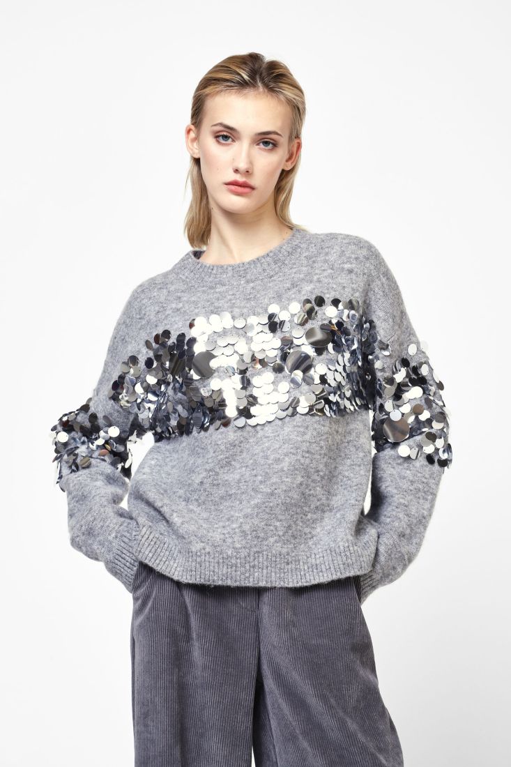 DIXIE-maglione con paillettes