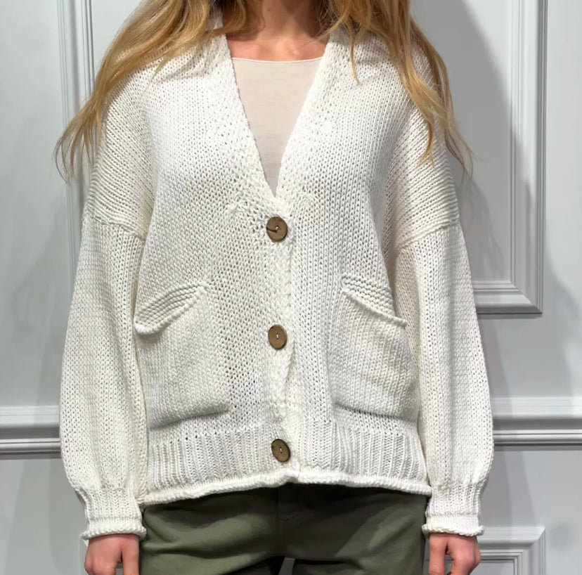 HAVEONE-cardigan in cotone