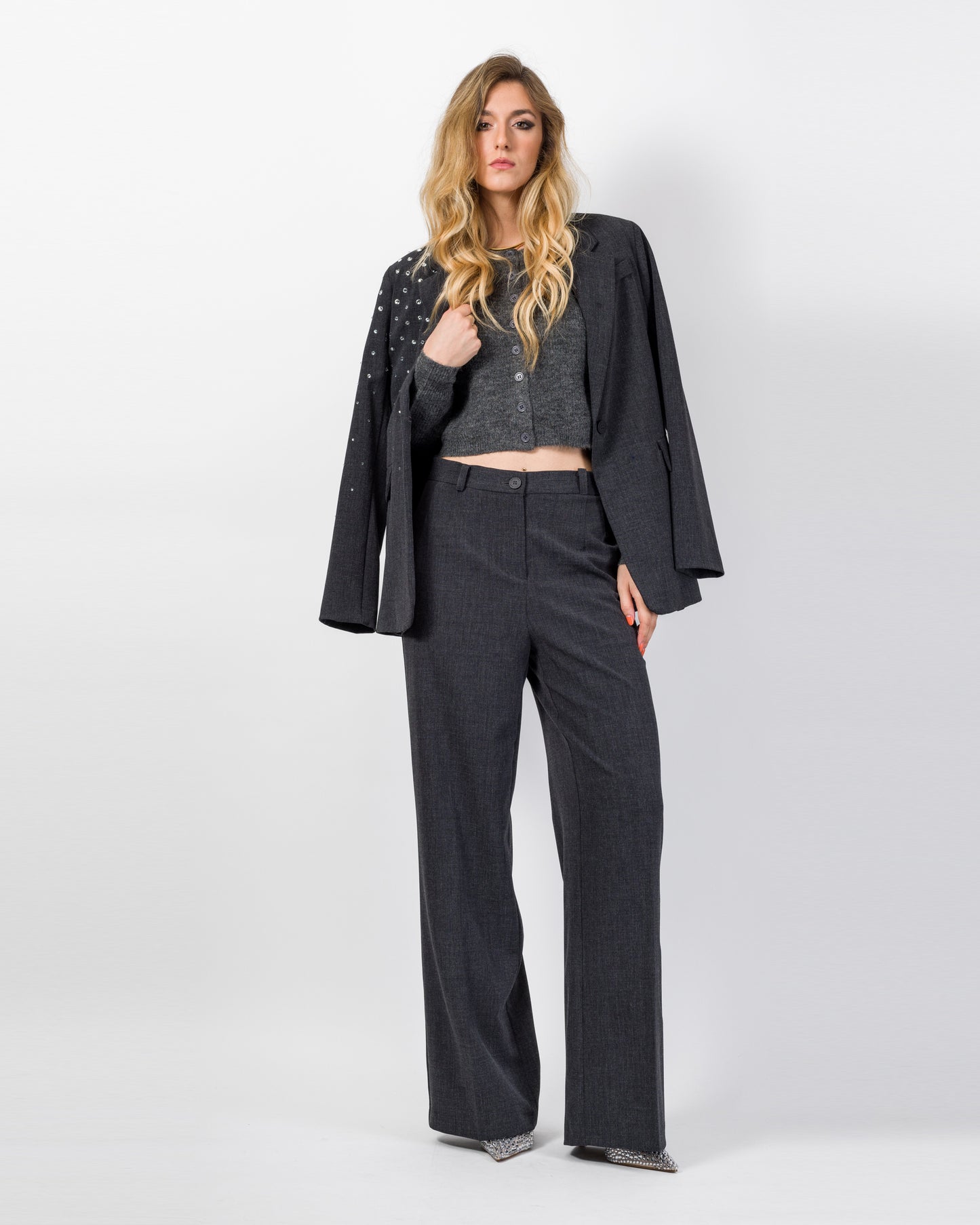 HAVEONE-giacca con strass
