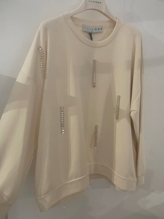 HAVEONE-felpa garzata