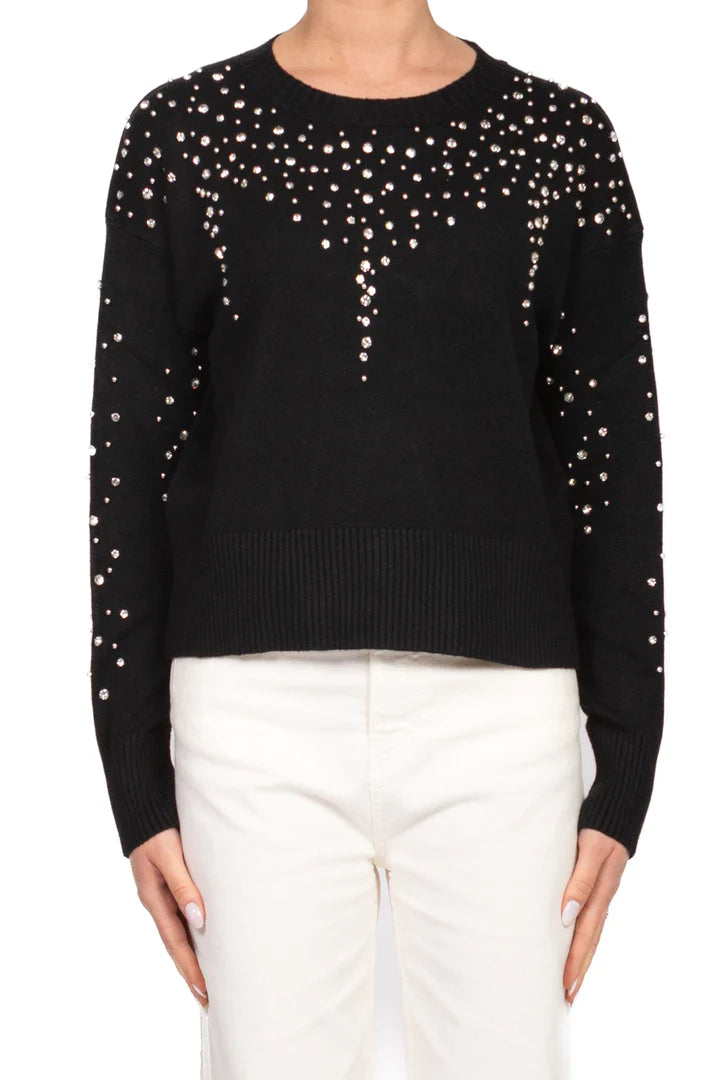 HAVEONE-Pull con strass