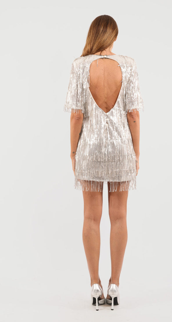 HAVEONE-abito con frange