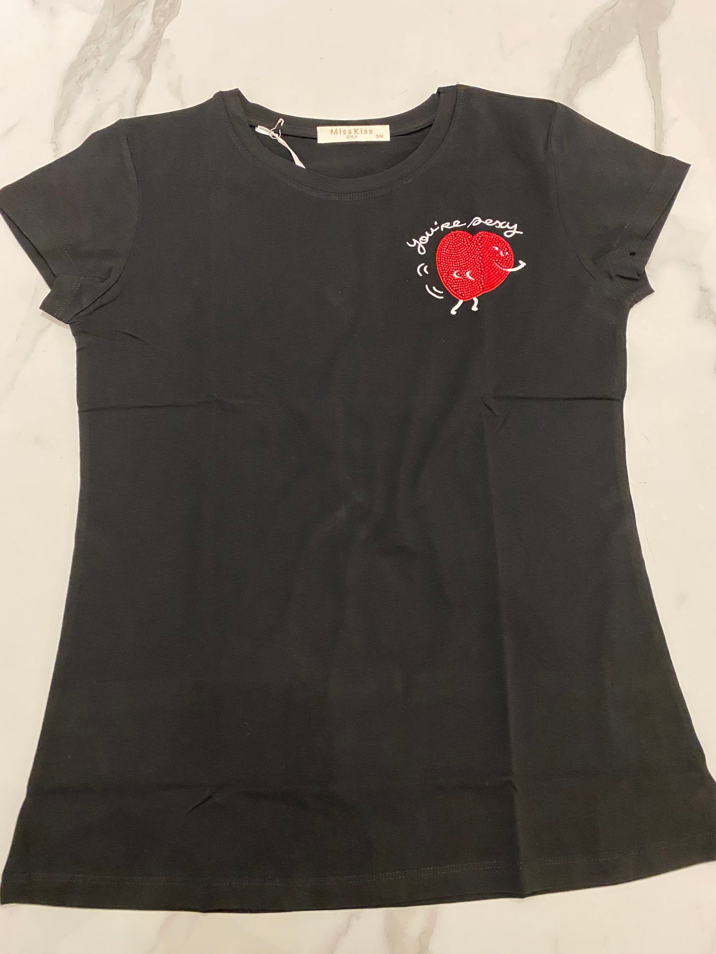 VOGUE-t-shirt cuore