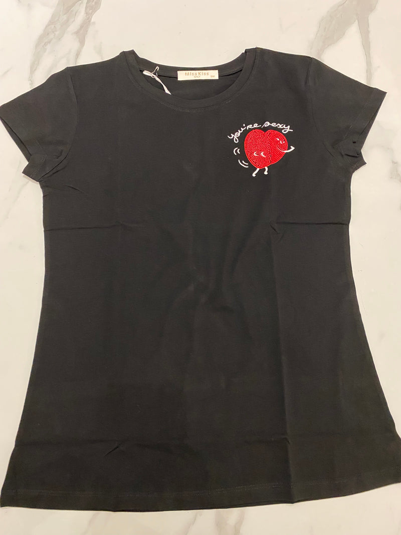VOGUE-t-shirt cuore