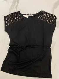 VOGUE-t-shirt con borchie