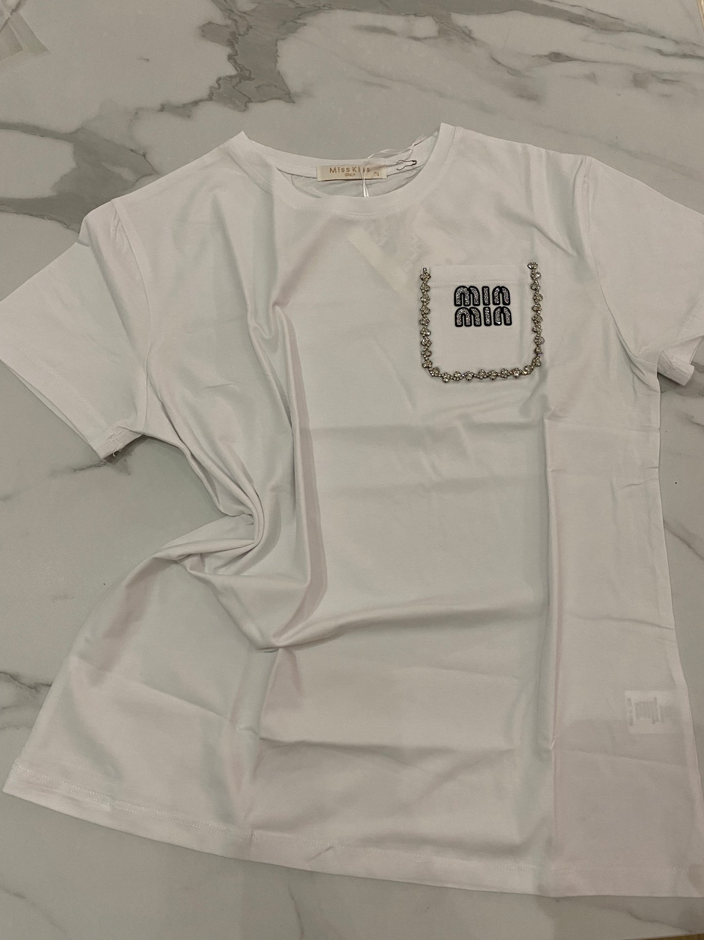 VOGUE-t-shirt con taschino