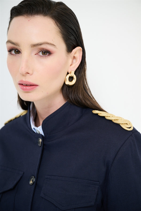 KIKISIX-giacca con dettagli