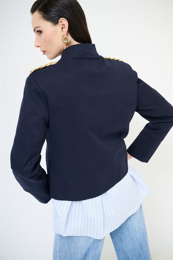 KIKISIX-giacca con dettagli