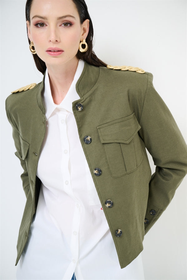 KIKISIX-giacca con dettagli