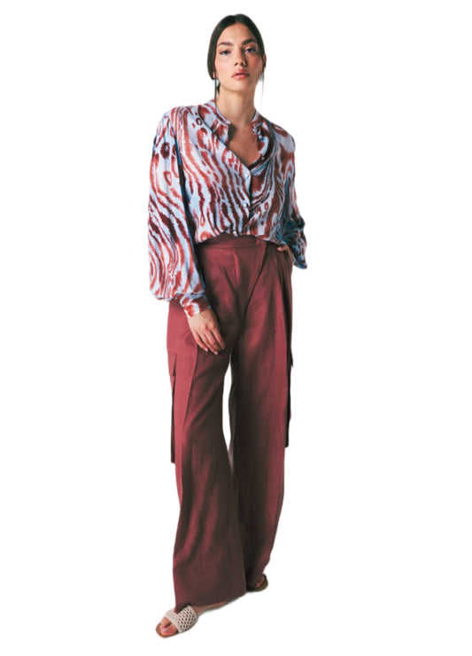 SILENCE LIMITED-camicia zebrata